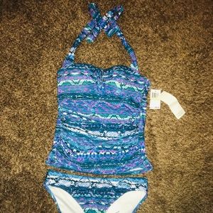 NWT Badgley Mischka 2-piece Swim Suit